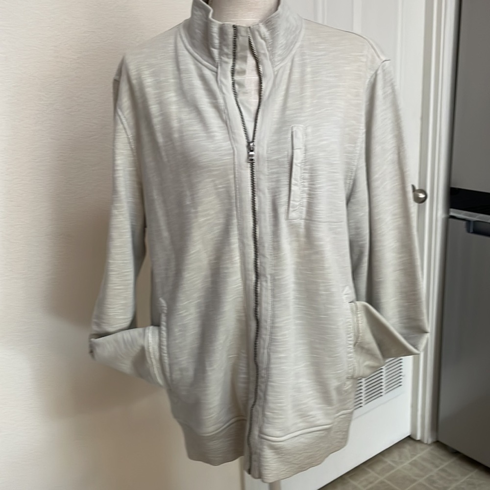 Men’s 90’s Calvin Klein track jacket, size large stone color, cargo pockets. - Picture 12 of 15